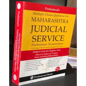Professional's MCQ's for Maharashtra Judicial Service Preliminary Examination for Civil Judge Junior Division & Judicial Magistrate First Class (CJJD & JMFC)